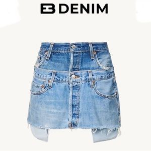 EB Denim Reinvented Double Skirt sz L